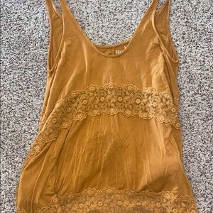 American Eagle yellow lace tank!